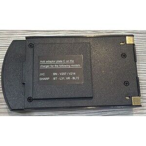 Generic Charger Adapter Plate “C” for JVC Canon Sharp Camcorder Battery Charger
